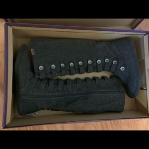 Blowfish Malibu military-style knee high boots